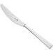 A Sola stainless steel table knife with a silver handle.