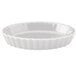 Hall China 8530ABWA Bright White 6.5 oz. Fluted Souffle / Creme Brulee Dish - 24/Case