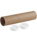 A long brown Lavex kraft mailing tube with white caps.