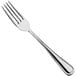 A close-up of a Sola the Netherlands Windsor stainless steel dessert fork with a silver handle.