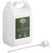 A white plastic container of Noble Eco Novo Terra hotel shampoo with a green label and a white plastic handle.