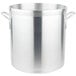A large silver Vollrath Wear-Ever Classic Select aluminum stock pot with handles.