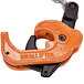 An orange steel clamp with the word "dulift" on it.