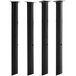 Black cylindrical Backyard Pro leg set for an outdoor pellet grill.