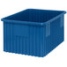 A blue heavy-duty Quantum dividable container.