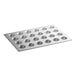 A 24-cup glazed aluminized steel muffin or cupcake pan measuring 26 by 18 inches.