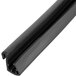 A black plastic sealing strip for a ServIt heated display case with a black frame.