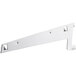 A white metal ServIt bracket with two holes.