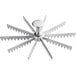 An aluminum Choice 9" pie and cake marker with ten blades.