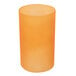 An orange frost glass cylinder for a Sterno table lamp.