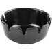 A black Tablecraft deepwell ashtray.