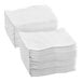 A stack of Dixie white paper napkins.