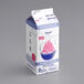A white carton of Dannon YoCream Non-Fat Very Strawberry Frozen Yogurt with blue and pink accents.