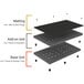 A diagram of a SPC Industrial Add-A-Level stackable work platform base unit.