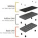 A grey plastic grate with holes.