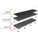 Industrial diagram showing different types of floor mats including SPC Industrial Add-A-Level anti-fatigue work platform matting.