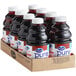 A close-up of a bottle of Ocean Spray Pure 100% Tart Cherry Juice.