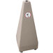 A Wausau Tile concrete pyramid cigarette ash receptacle.