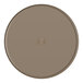 An American Metalcraft Unity 11" melamine mocha plate with a circle on it.