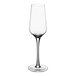 An Acopa Silhouette clear wine flute with a long stem.