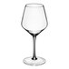 An Acopa Silhouette wine glass with a long stem.