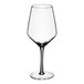 An Acopa Silhouette wine glass with a stem.