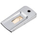 A silver metal Unger ErgoTec SafetyScraper with gold accents.