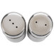 An American Metalcraft stainless steel salt and pepper shaker set.