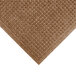A brown WaterHog mat with a square patterned border.
