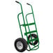 A green Valley Craft heavy duty nursery hand truck with black wheels.
