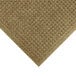 A brown M+A Matting WaterHog mat with a diamond pattern and fabric border.