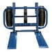 A blue metal Valley Craft hand truck with two wheels.