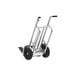 A Valley Craft aluminum hand truck with black wheels.