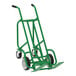 A green Valley Craft steel hand truck with black wheels.