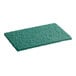 A Lavex dark green heavy-duty scouring pad.