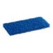 A close-up of a blue Lavex multi-purpose scouring pad.