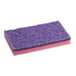 A Lavex purple and pink sponge with scouring pad.