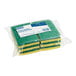 A pack of yellow and green sponges.