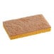 A yellow Lavex cellulose sponge with a natural sisal scouring pad surface.