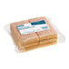 A plastic bag of 6 Lavex Eco Yellow Cellulose Sponges with Natural Sisal Scouring Pads.