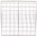 a wire mesh grid on a white background