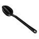 A black Carlisle salad bar spoon with a handle.