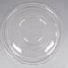 A clear plastic dome lid with a circular rim.