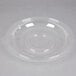 A clear plastic Fineline dome lid on a bowl.