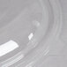A clear plastic lid for Fineline 160 oz. bowls.