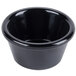 Thunder Group ML535BL1 2 oz. Black Smooth Melamine Ramekin - 12/Pack