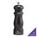 A black pepper mill with a silver top and the word "Salem" on it.