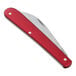 A red Victorinox bread lame with a silver blade and silver screws.