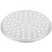 An American Metalcraft aluminum pizza pan with holes.