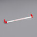 A white and red Regency handle with red writing that says "Thank you for shopping"